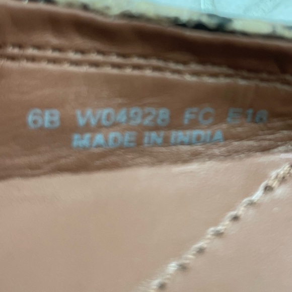 Cole Haan Tali Bow Ballet Flat Snakeskin Embossed Leather Size 6 - Picture 9 of 10